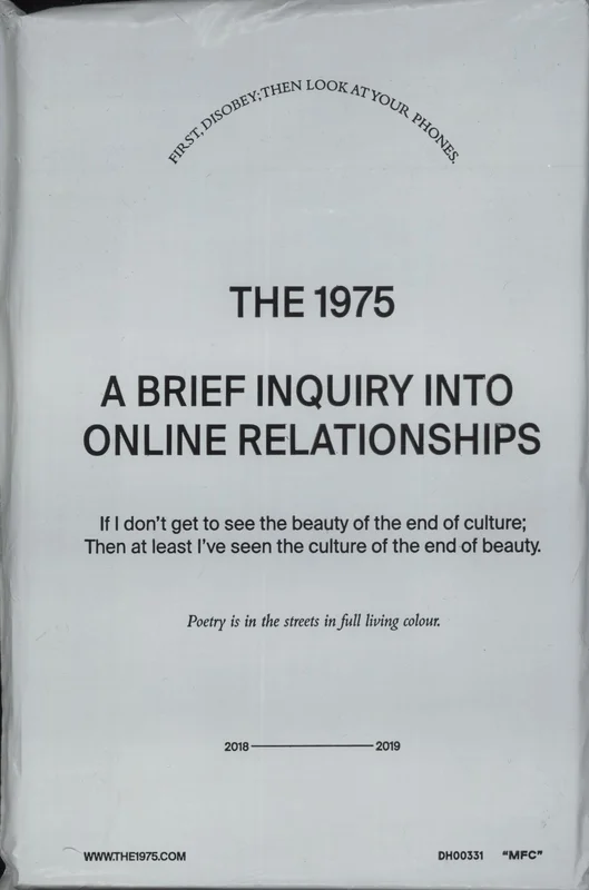 The 1975 A Brief Inquiry Into Online Relationships: Manifesto Package - Sealed UK Promo Memorabilia