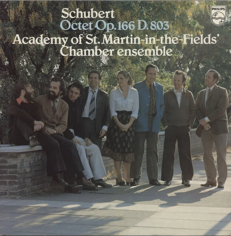 The Academy Of St. Martin-In-The-Fields Schubert: Octet Op. 166 D.803 - Test Pressing UK Promo Vinyl LP