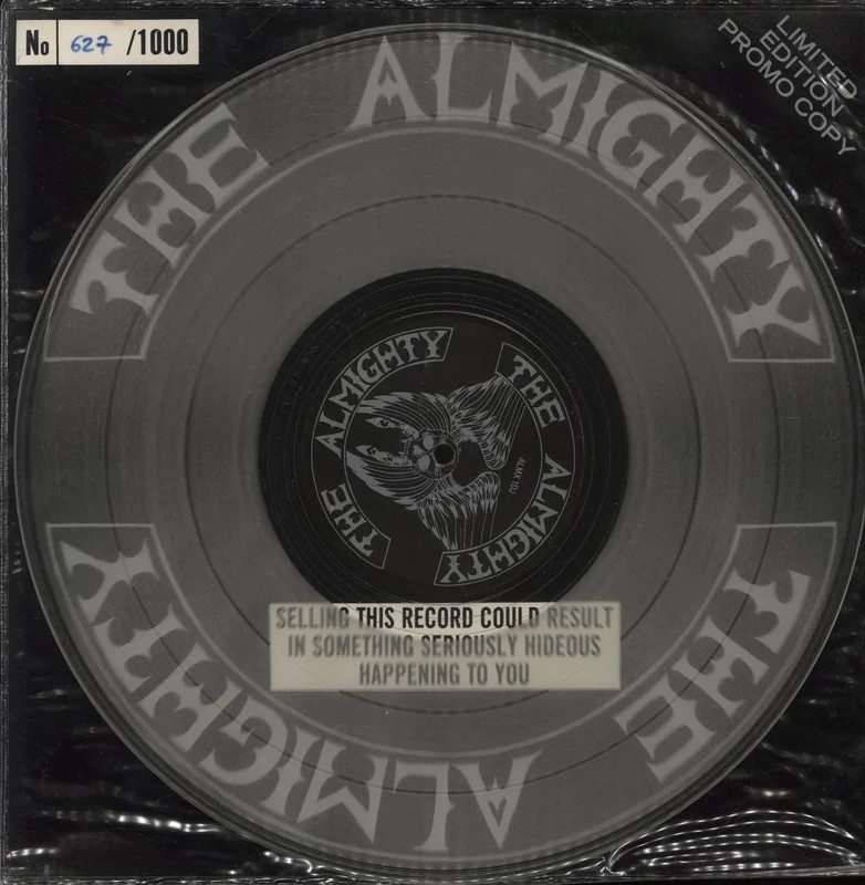 The Almighty Destroyed - Clear Vinyl - EX UK Promo 12" vinyl