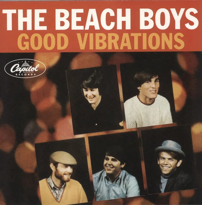 The Beach Boys Good Vibrations - Red / Orange Swirled Vinyl UK 12" vinyl