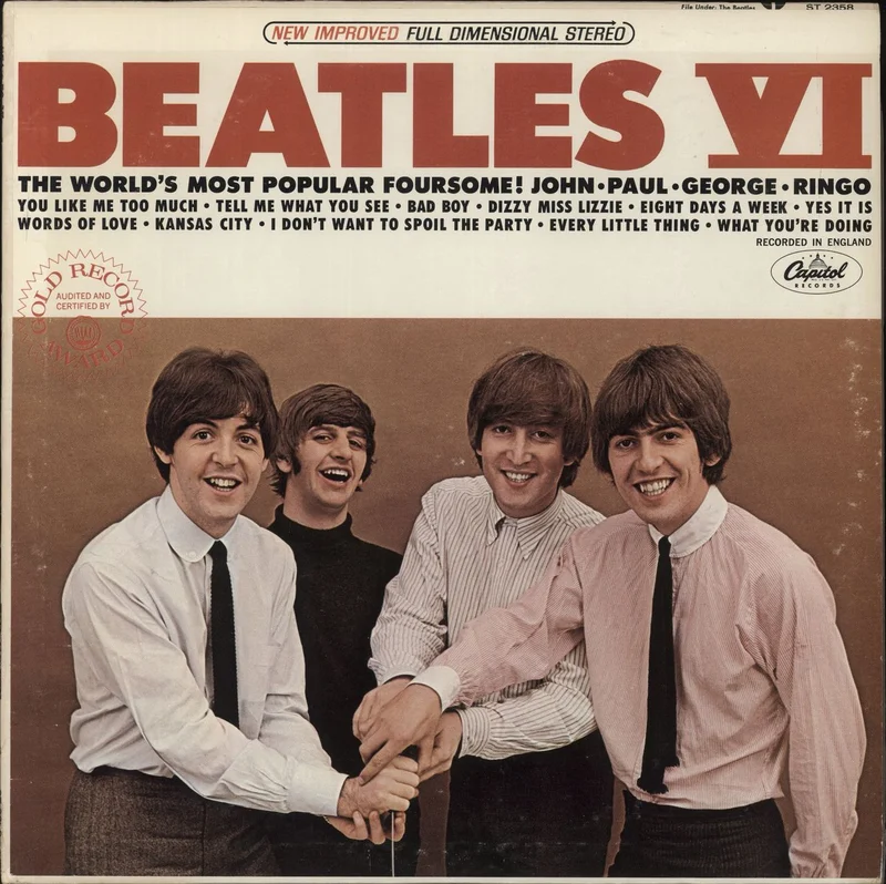 The Beatles Beatles VI - Purple Label - Large Capitol US Vinyl LP