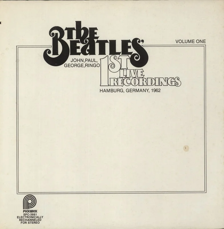 The Beatles First Live Recordings Volume One US Vinyl LP