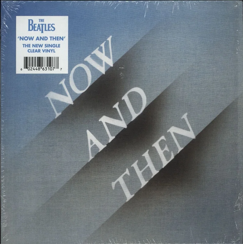 The Beatles Now And Then - Clear Vinyl UK 7" vinyl