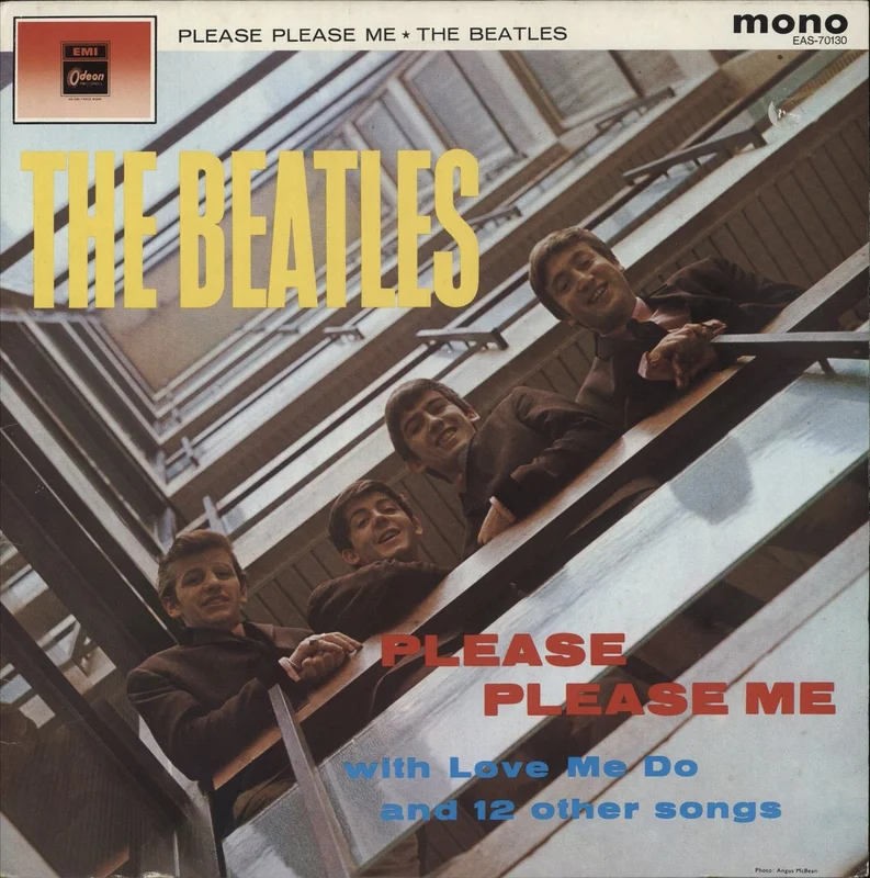 The Beatles Please Please Me - Red - VG Japanese Vinyl LP
