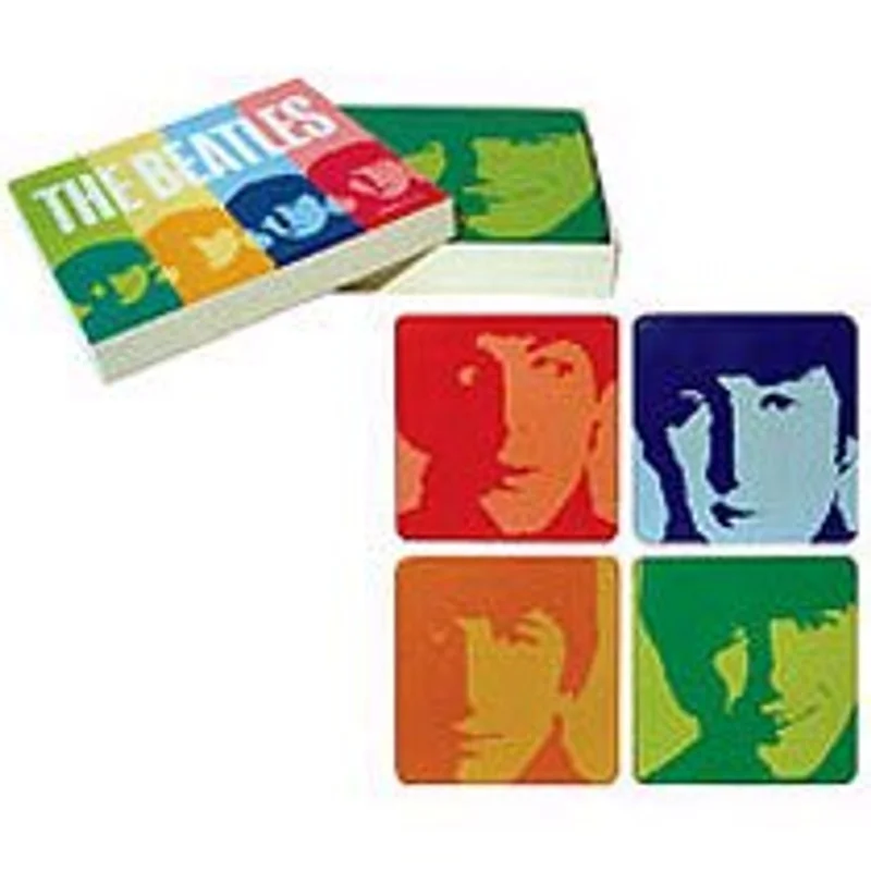The Beatles Pop Art Coaster Set UK Memorabilia