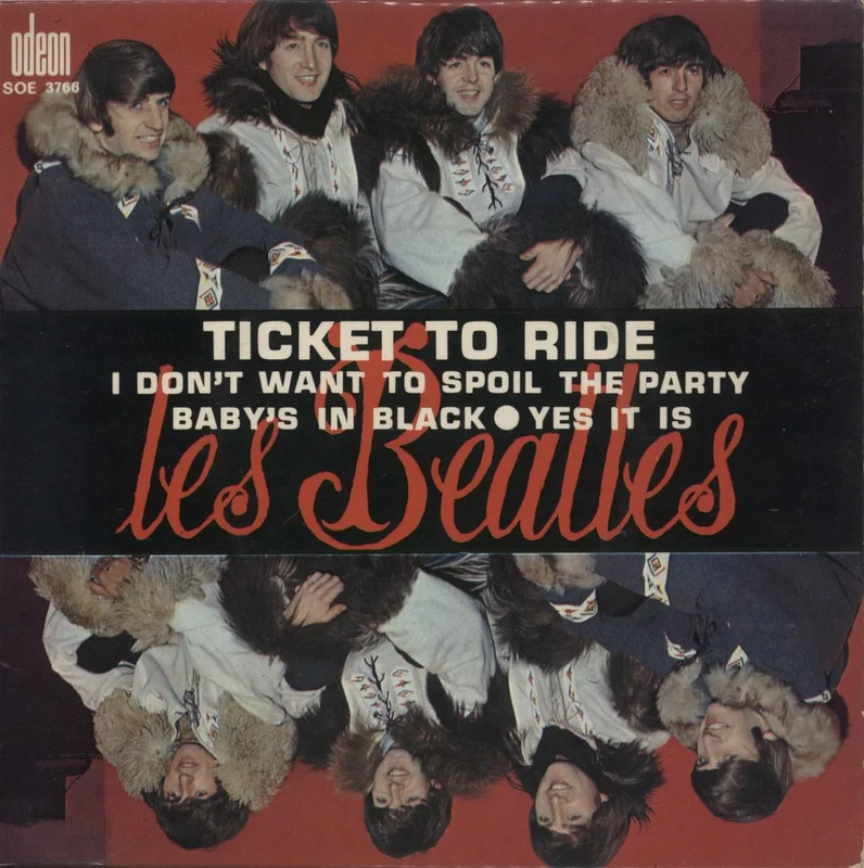 The Beatles Ticket To Ride - V1 French 7" vinyl