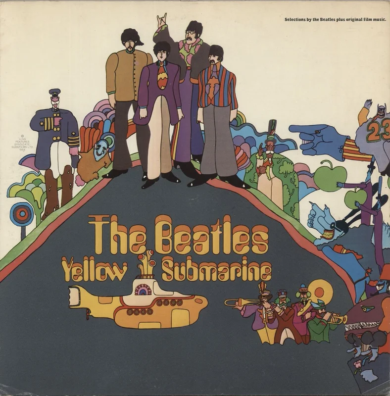 The Beatles Yellow Submarine - Peach Label US Vinyl LP