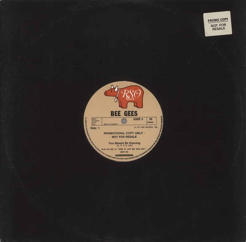 The Bee Gees You Should Be Dancing UK Promo 12" vinyl