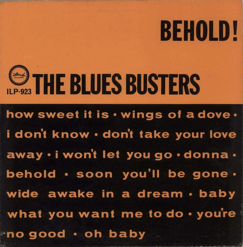 The Blues Busters Behold! UK Vinyl LP