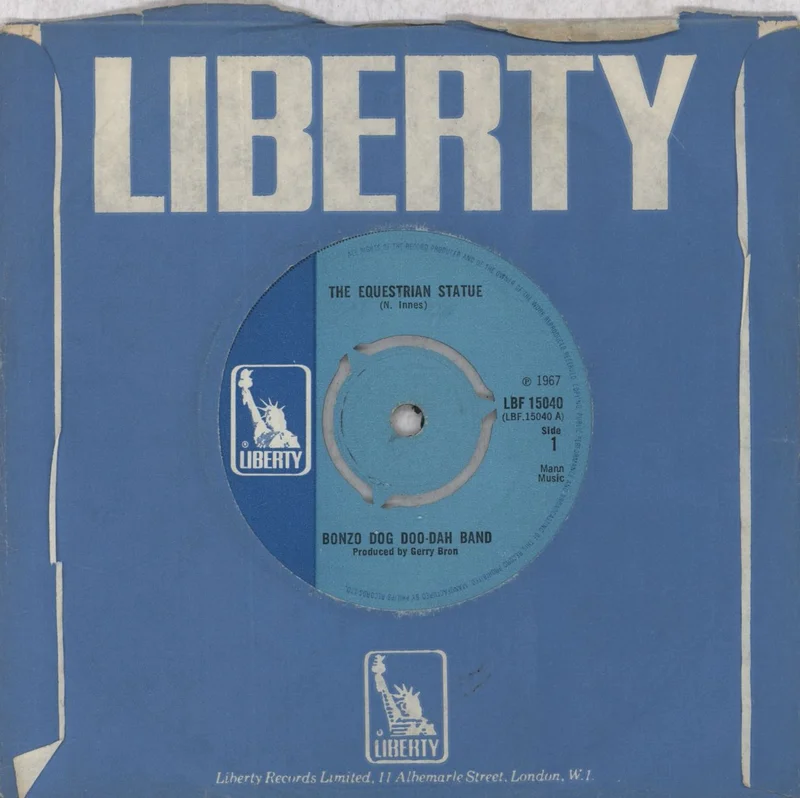 The Bonzo Dog Doo Dah Band The Equestrian Statue- 3pr UK 7" vinyl