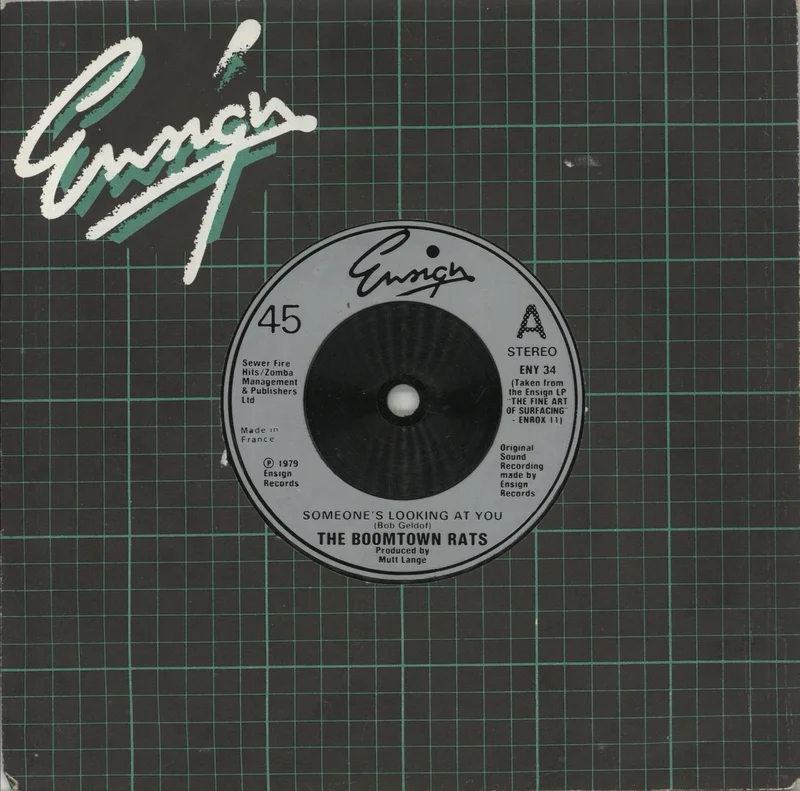 The Boomtown Rats Someone's Looking At You - Silver UK 7" vinyl
