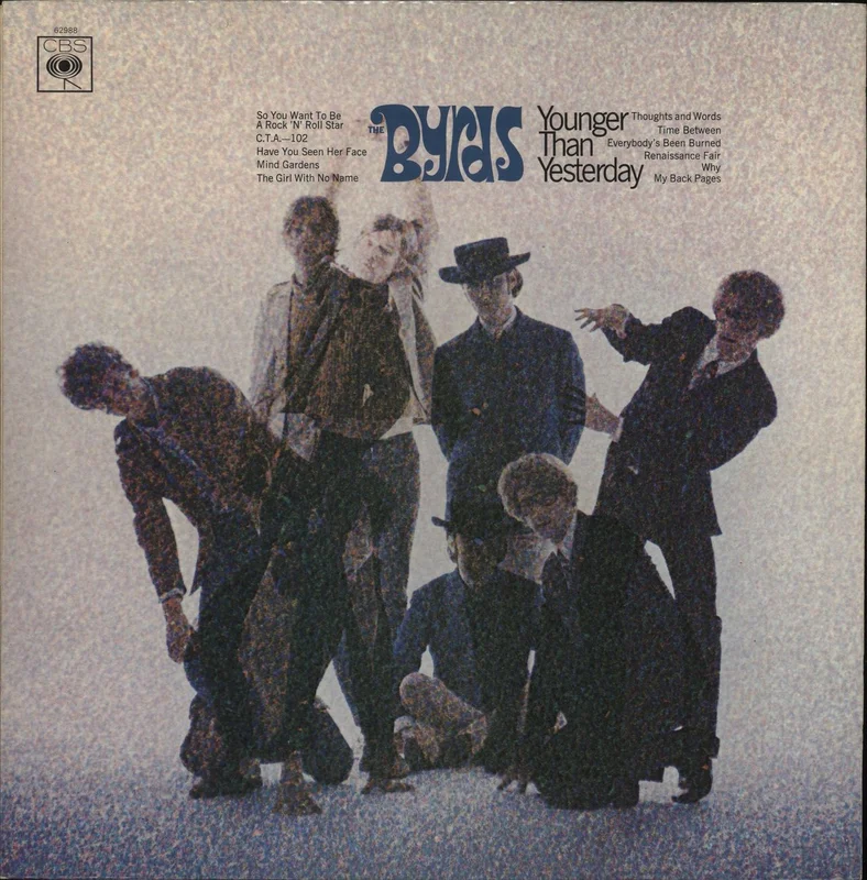 The Byrds Younger Than Yesterday - 2nd Mono - EX UK Vinyl LP