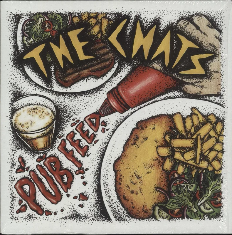 The Chats Pub Feed - Red Vinyl Australian 7" vinyl