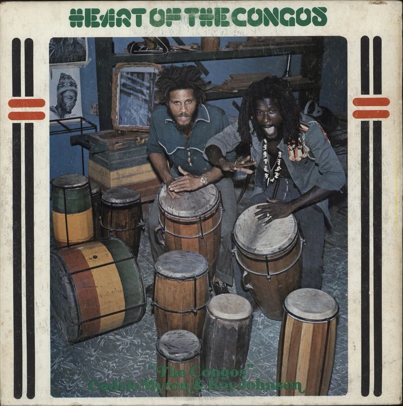 The Congos Heart Of The Congos - Green & White Label Jamaican Vinyl LP