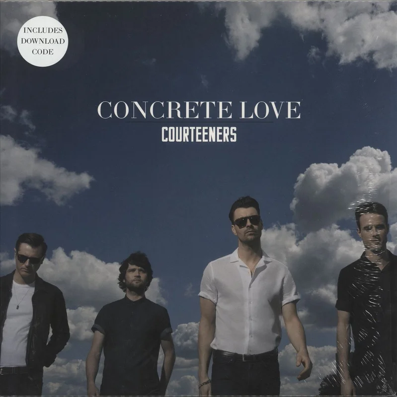 The Courteeners Concrete Love - White Vinyl - Autographed UK Vinyl LP