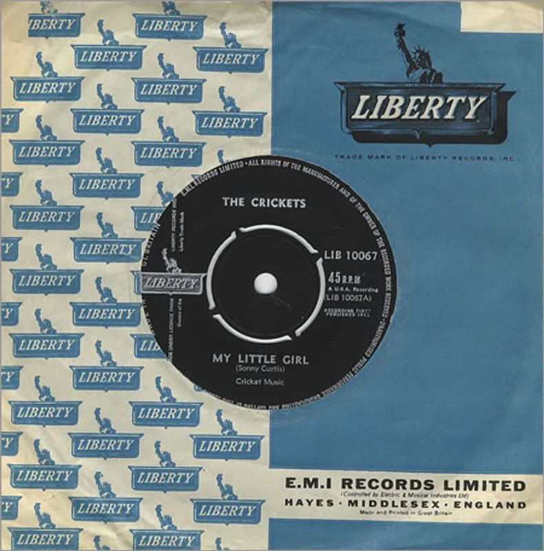 The Crickets My Little Girl - 1st UK 7" vinyl