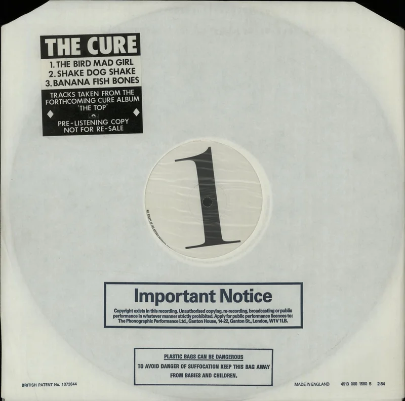 The Cure The Top Sampler + sticker UK Promo 12" vinyl