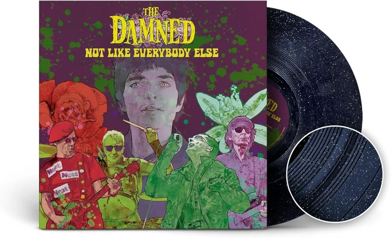The Damned Not Like Everybody Else - Rainbow Sparkle Vinyl - Sealed UK Vinyl LP