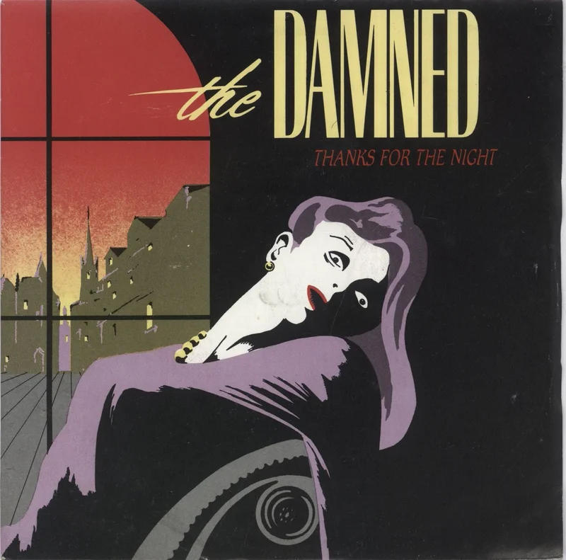 The Damned Thanks For The Night - White Vinyl UK Promo 7" vinyl