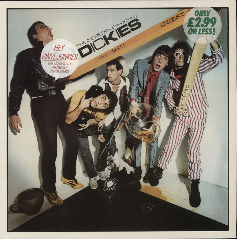 The Dickies The Incredible Shrinking Dickies - Blue Vinyl UK Vinyl LP