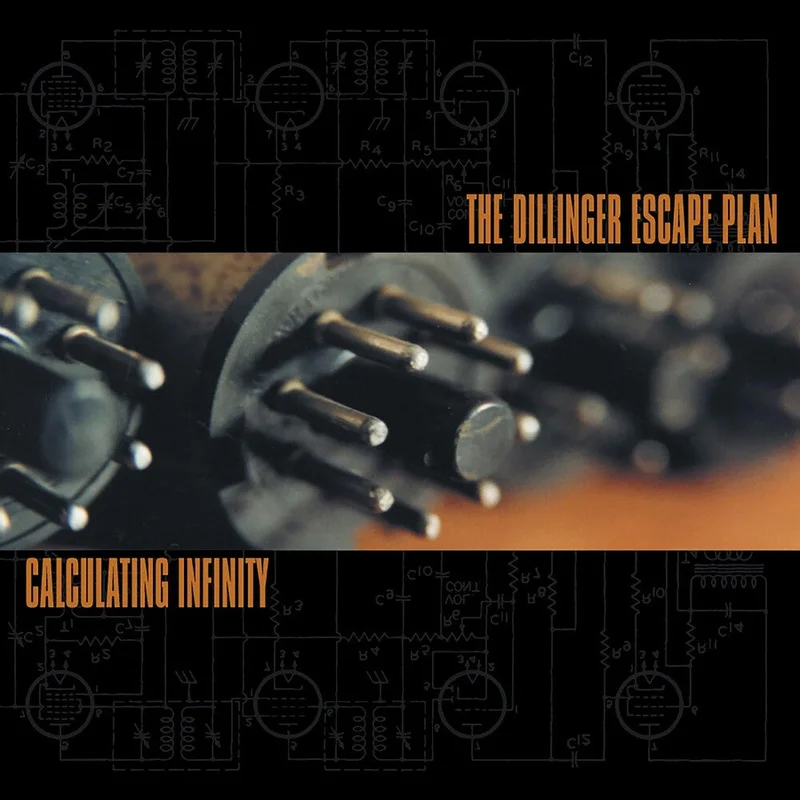 The Dillinger Escape Plan - Calculating Infinity [Halloween Orange, Metallic Silver and Black Tri Color Merge]