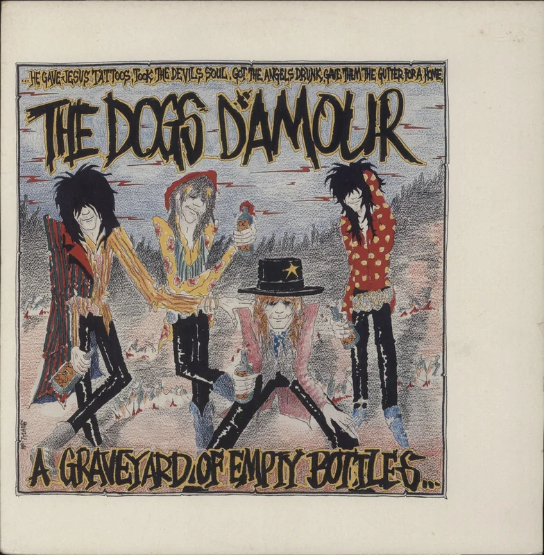The Dogs D'Amour A Graveyard Of Empty Bottles UK Vinyl LP