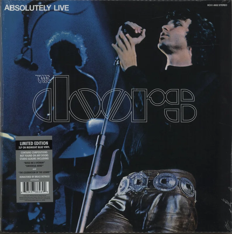 The Doors Absolutely Live - Black Friday '17 - Blue Vinyl + Sealed UK 2-LP vinyl set