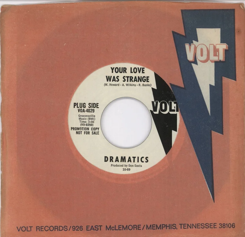 The Dramatics Your Love Was Strange - Demo US Promo 7" vinyl