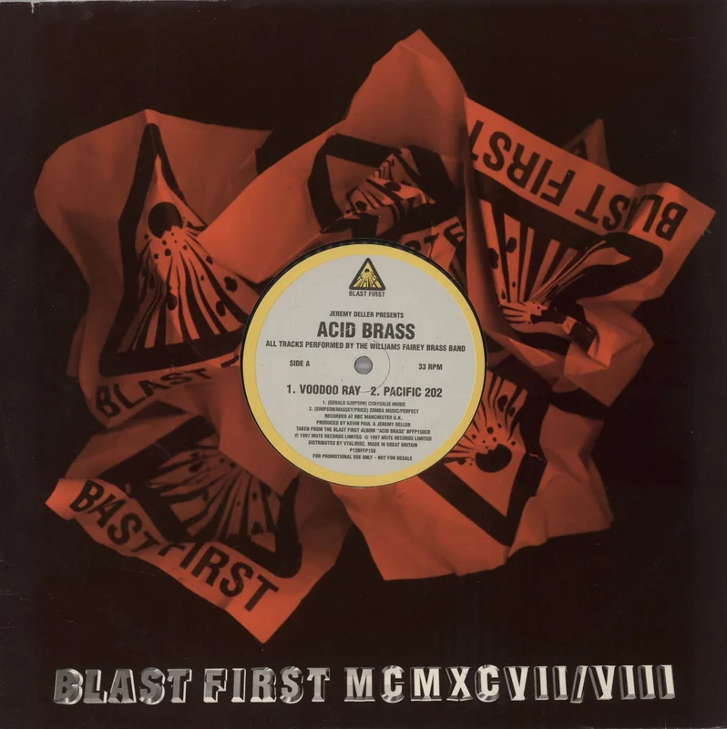 The Fairey Engineering Works Band Jeremy Deller presents .... Acid Brass UK Promo 12" vinyl