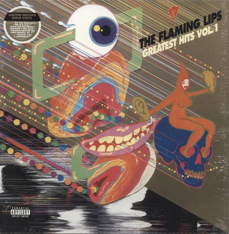 The Flaming Lips Greatest Hits Vol. 1 - Gold Vinyl UK Vinyl LP