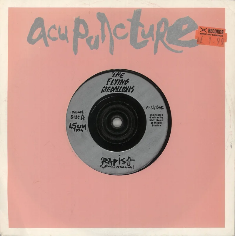 The Flying Medallions Rapist UK 7" vinyl