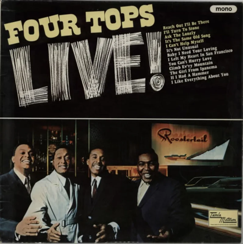 The Four Tops Live! UK Vinyl LP