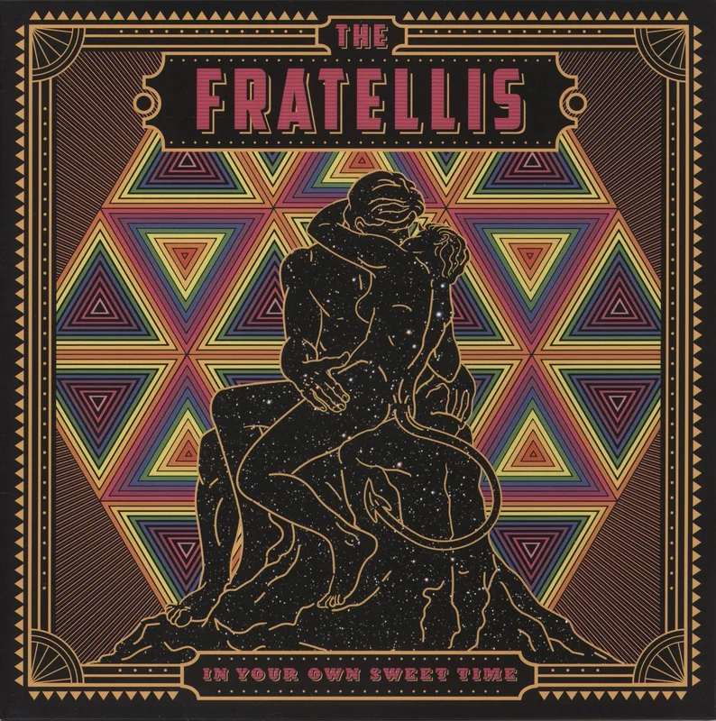 The Fratellis In Your Own Sweet Time - Orange Vinyl + Autographed Postcard UK Vinyl LP
