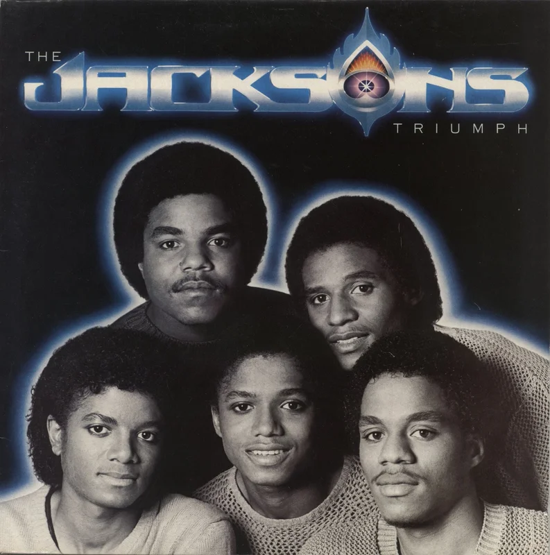 The Jackson Five Triumph - Gold Promo Stamped UK Vinyl LP