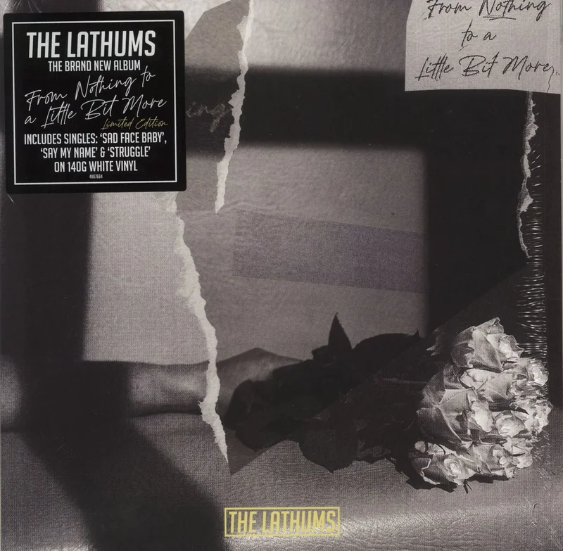 The Lathums From Nothing To A Little Bit More - White Vinyl + Autorgraphed Beer Mat UK Vinyl LP