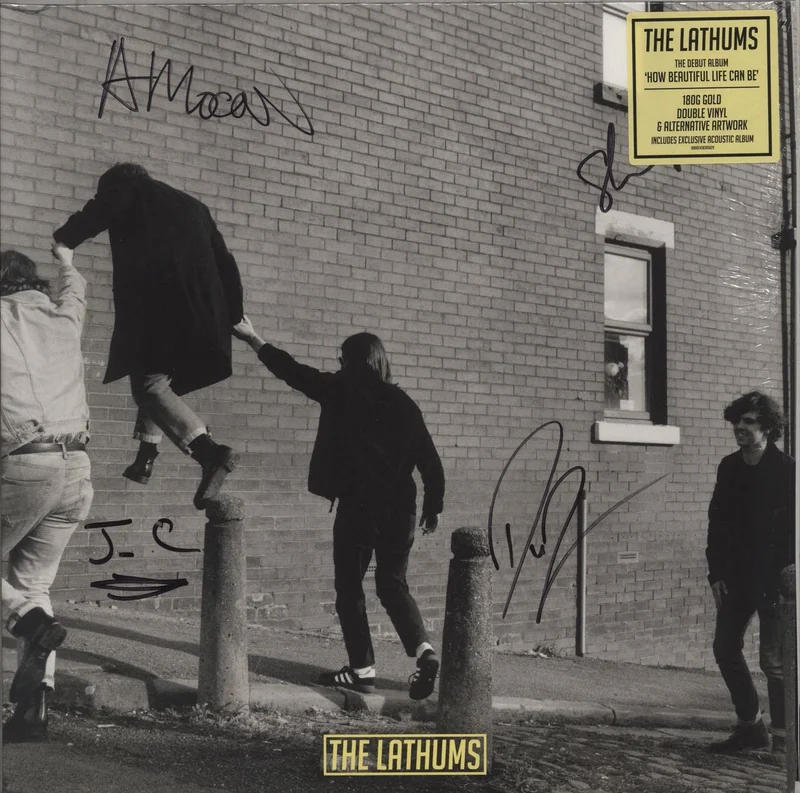 The Lathums How Beautiful Life Can Be - 180g Gold Vinyl + Autographed UK 2-LP vinyl set