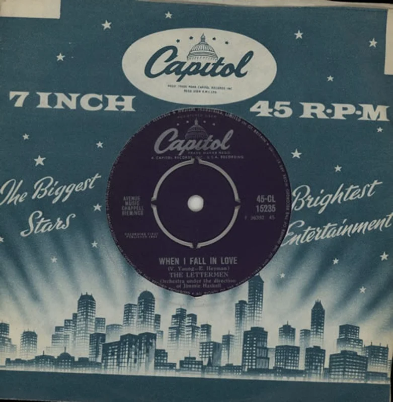 The Lettermen When I Fall In Love UK 7" vinyl