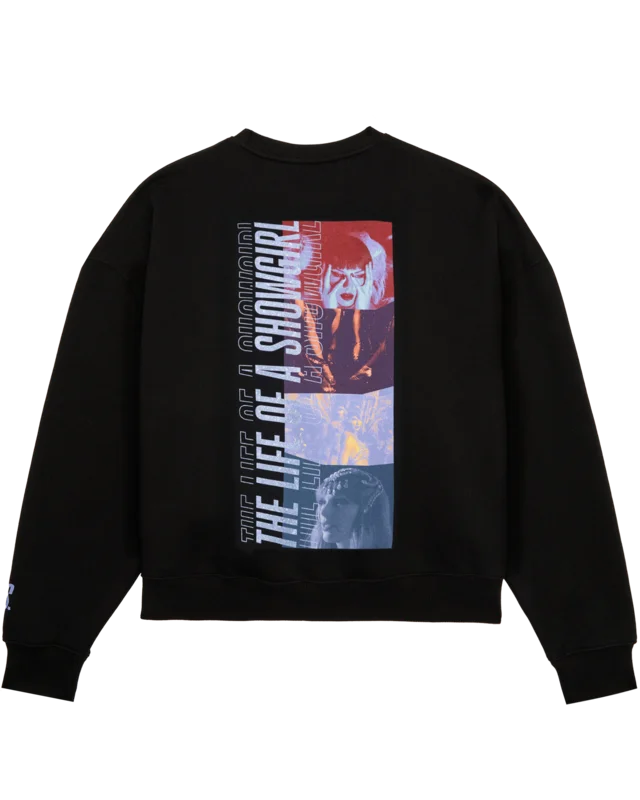 The Life of a Showgirl Film Strip Black Crewneck Sweatshirt