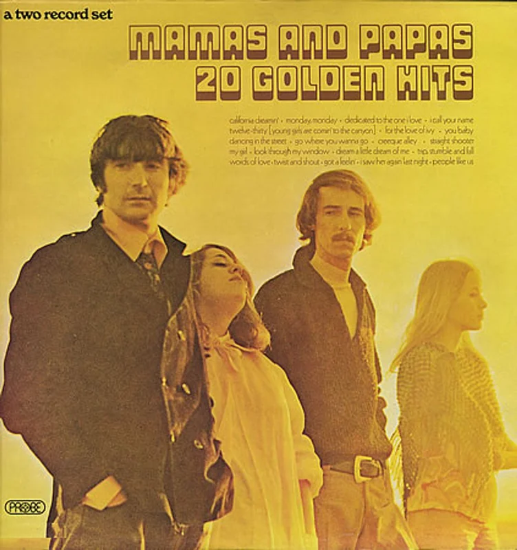 The Mama's And The Papa's 20 Golden Hits UK 2-LP vinyl set