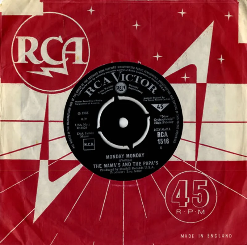 The Mama's And The Papa's Monday Monday UK 7" vinyl