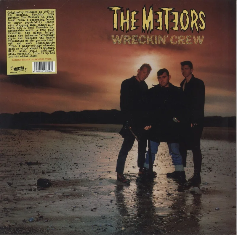 The Meteors (80s) Wreckin' Crew - Brown Marbled Vinyl Italian Vinyl LP