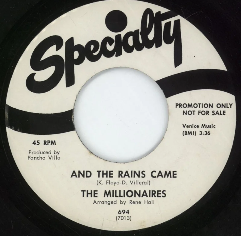 The Millionaires And The Rains Came / Coffee And Donuts US Promo 7" vinyl