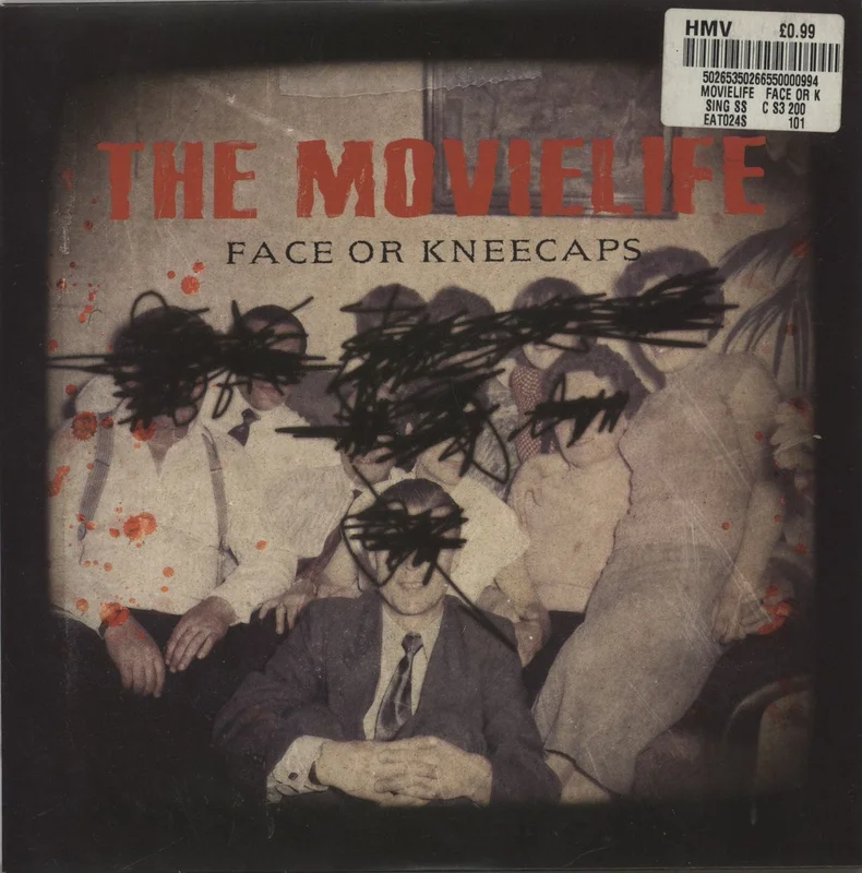 The Movielife Face Or Kneecaps UK 7" vinyl