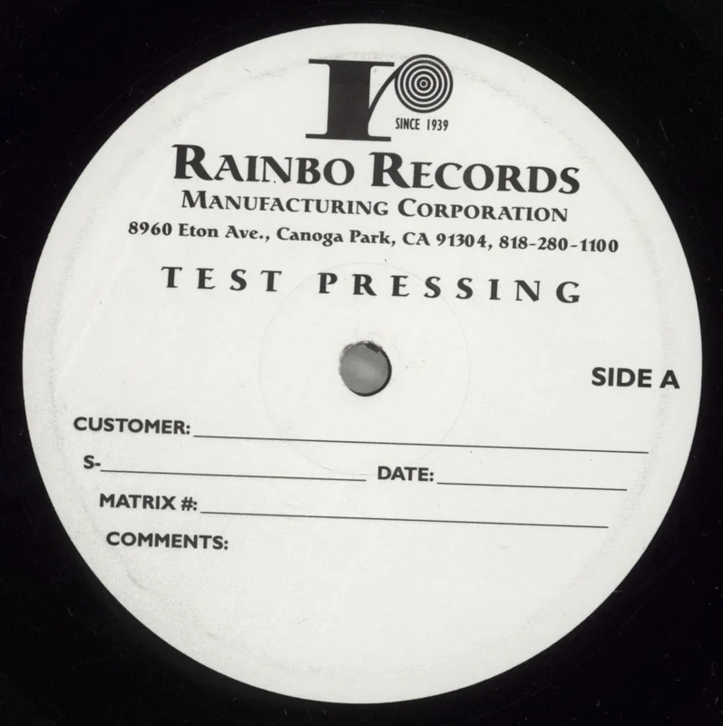 The Mystery Lights The Mystery Lights - Test Pressing US Vinyl LP