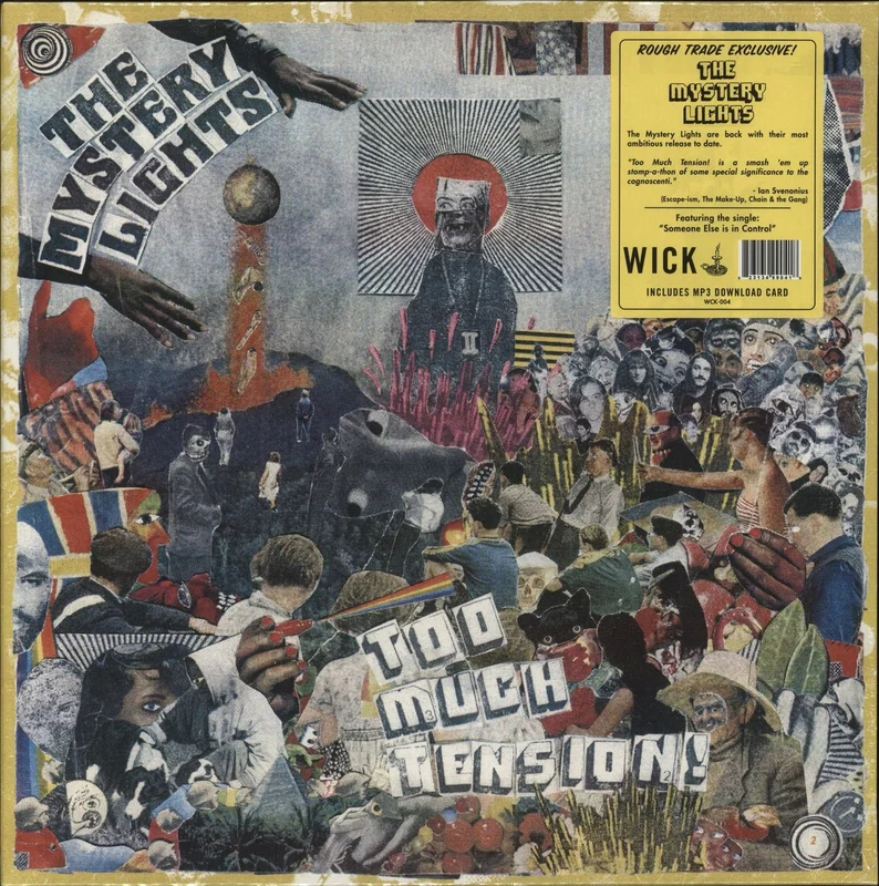 The Mystery Lights Too Much Tension! - Yellow Vinyl - Sealed US Vinyl LP