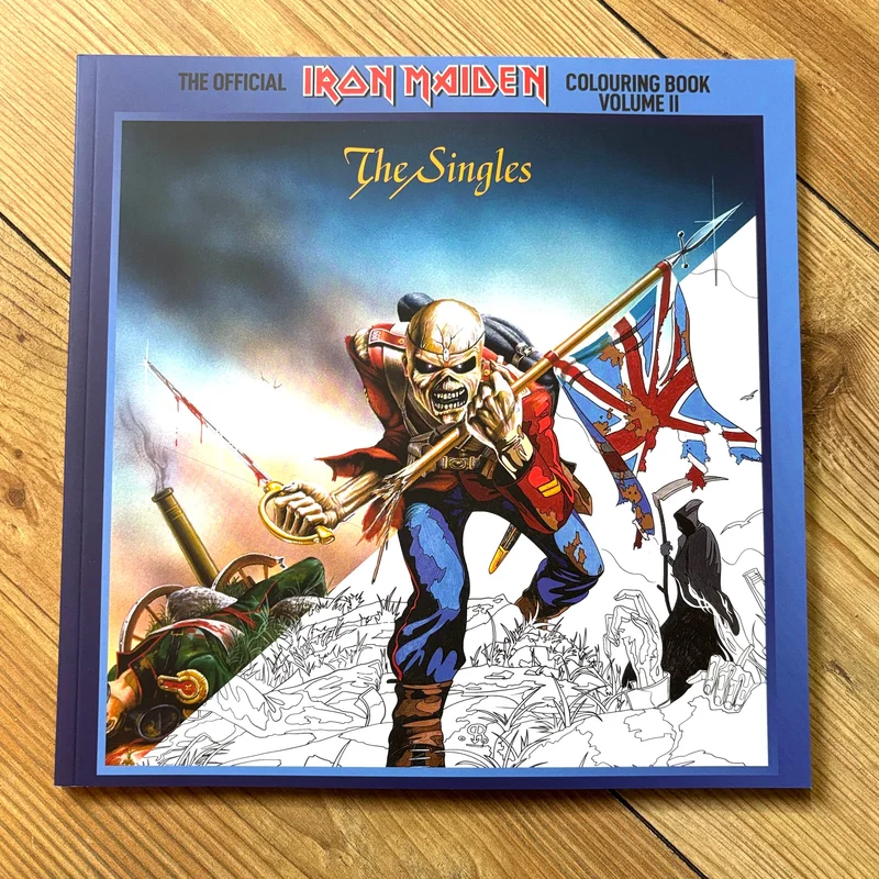 THE OFFICIAL IRON MAIDEN COLOURING BOOK VOL 2 - THE SINGLES