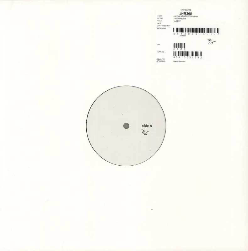 The Ophelias Almost - Test Pressing US Vinyl LP