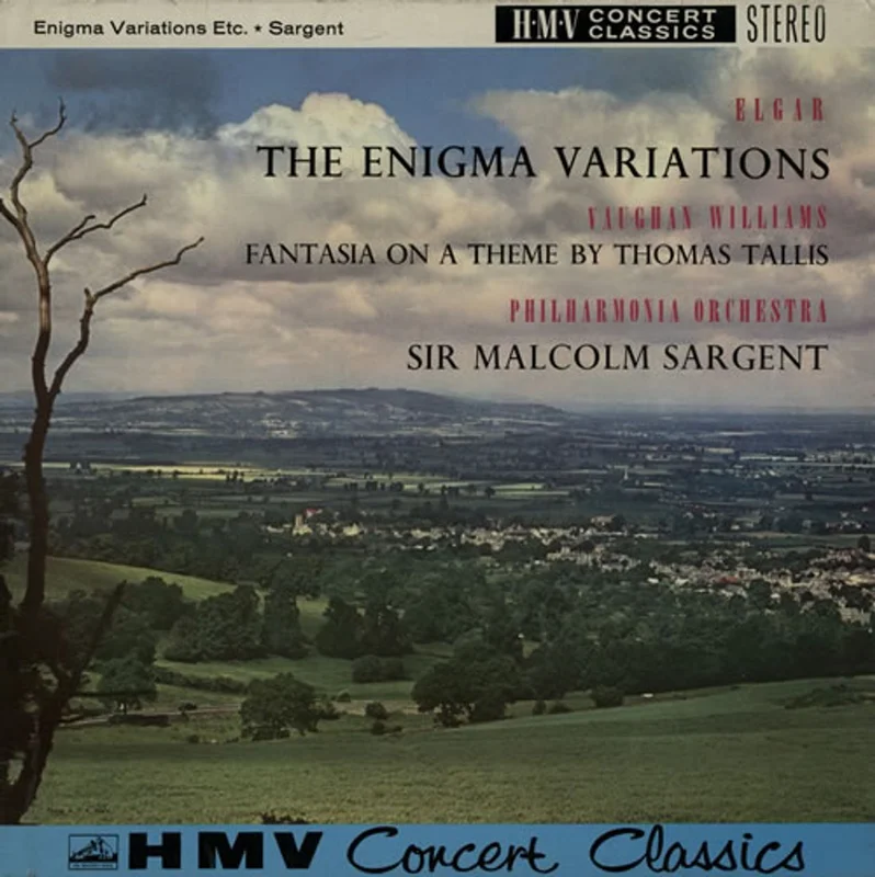 The Philharmonia Orchestra Elgar: The Enigma Variations / Vaughan Williams: Fantasia On A Theme By Thomas Tallis UK Vinyl LP