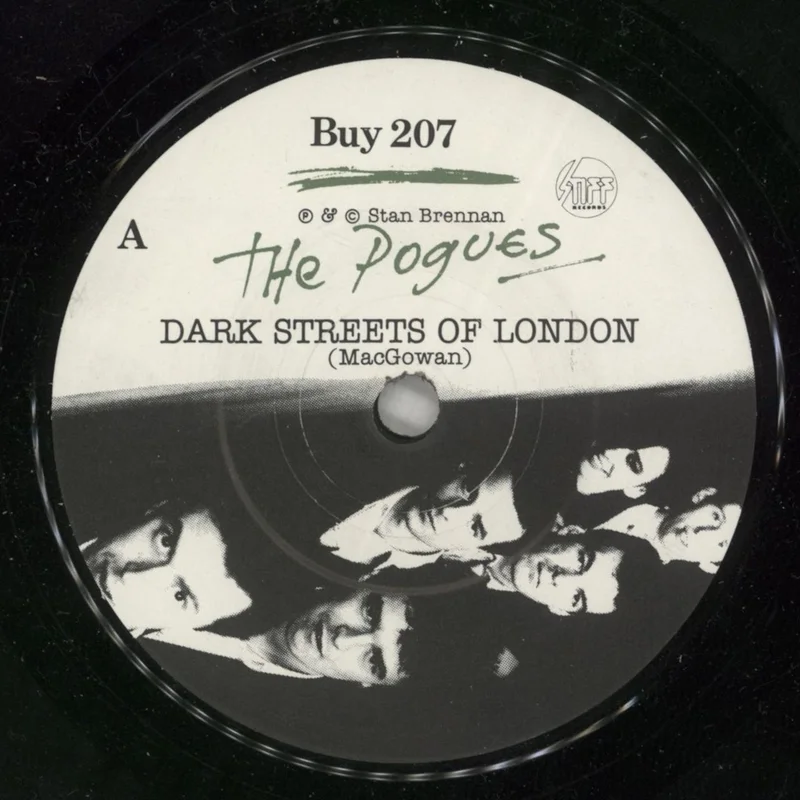 The Pogues Dark Streets Of London UK 7" vinyl