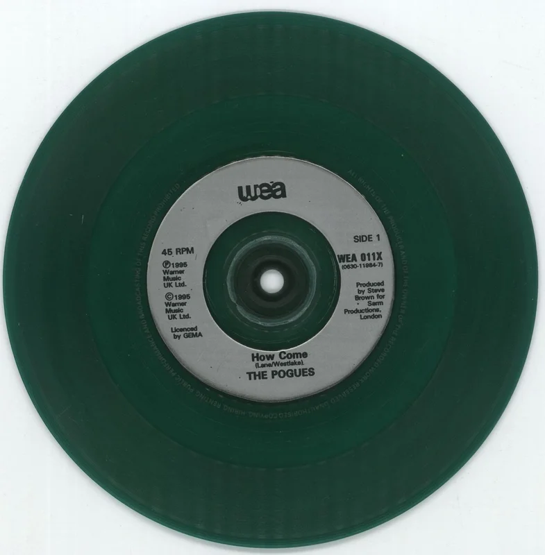 The Pogues How Come - Green Vinyl UK 7" vinyl